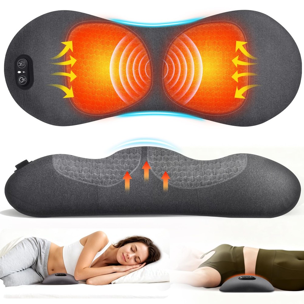 3-In-1 Update Rechargeable Electric Lumbar Support Pillow,Triple Fusion Back …