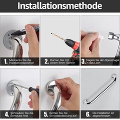 1/3/5PCS Stainless Steel Grab Bar Bathroom Safety Handicap Shower Tub Handle New