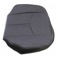 #69C Dark Cloth Driver Side Bottom Replacement Seat Covers Compatible Gray