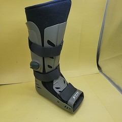 Top Shelf Orthopedics Large Walking Boot Black, Brace Ankle Sprain LEFT NO PUMP