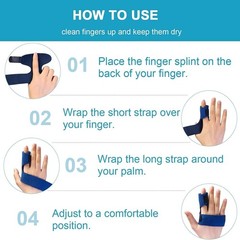 Sumifun Finger Brace, Trigger Splint for 1 Count (Pack of 1), Right