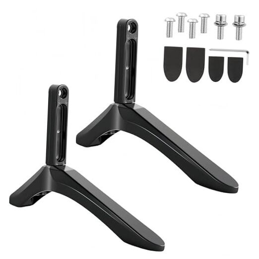 Steel TV Base for LCD Pedestal Screen Stand Home Universal Monitor Riser for