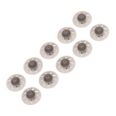 10pcs Black Open Hearing Aid Domes Tips For Phonak 6mm