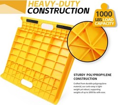 Portable Polypropylene Curb Ramp, 1000 lbs Capacity – Safe & Convenient Access