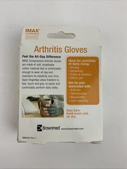 IMAK Compression Arthritis Gloves Medium One Pair