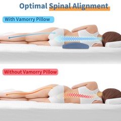 Lumbar Support Pillow for Bed Relief Back Pain: Lower Back Pillow for Sleeping