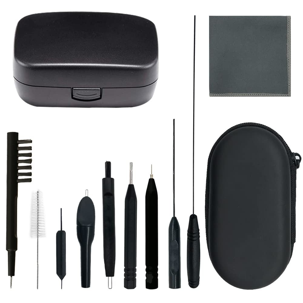 12 Pieces Hearing Aid Cleaning Brush Kits Tools with Wax Loop and Magnet Suit…