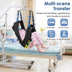 Hoyer Sling Patient Lift for Home Use Toileting Transfer Belt with Opening Medic