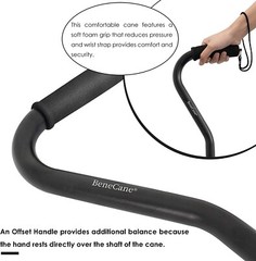 BeneCane Adjustable Walking Cane with 4 Pronged Base