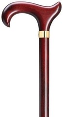 German BURGUNDY Derby Handle Wood WALKING CANE FOR EXTRA TALL MEN-UP TO 42″ long