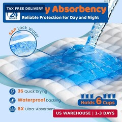 100 Count Disposable Bed Pads 23″x36″,Premium Adults Incontinence Chucks Underpa