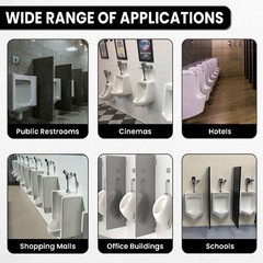 10 Pack of Clear Bathroom Odor Freshener Urinal Mats, Bathroom Cleaning Supplies