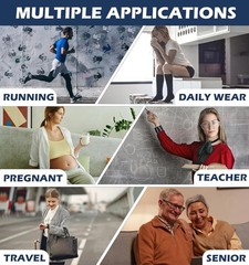 Enhanced Comfort 20-30 mmHg Compression Socks Ideal for Athletic and Daily Wear