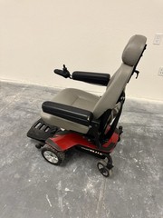 Jazzy Powerchair Electric 4-Wheel Padded Armrests Footrest Red/Black/Gray