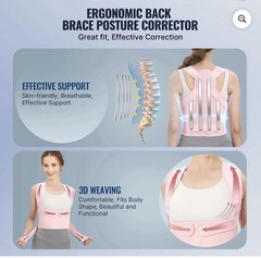 Back Brace Posture Corrector Women Men Shoulder Straightener Adjustable Support