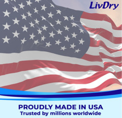 LivDry Unisex Adult Incontinence Underwear High Absorbency Large Size 16 Pack