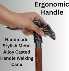 Ergonomic Handmade Wooden Walking Cane for Men and Women – Adjustable & Lightwei