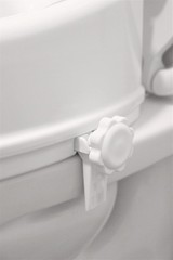 Raised Toilet Seat with Lid for Elderly 4″ High, Fits Round and Elongated up …