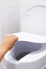 PEPE Mobility Raised Toilet Seat with Lid for Elderly 6″ 6 inches, 6 Inch