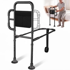 Adjustable Bed Rails for Seniors – 400 LBS Safety Assist Handle, Ergonomic Grip,