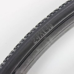 Solid Wheelchair Tyre 24×1 3/8 inch Black H32