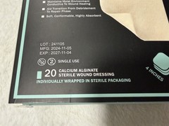 EVERLIT CALCIUM ALGINATE STERILE WOUND DRESSING BOX OF 16 4×4″ FIBER-GEL MATRIX