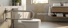 26-Inch Foldable Toilet Grab Bar – 90° Flip-Up Design, Premium 304 Stainless