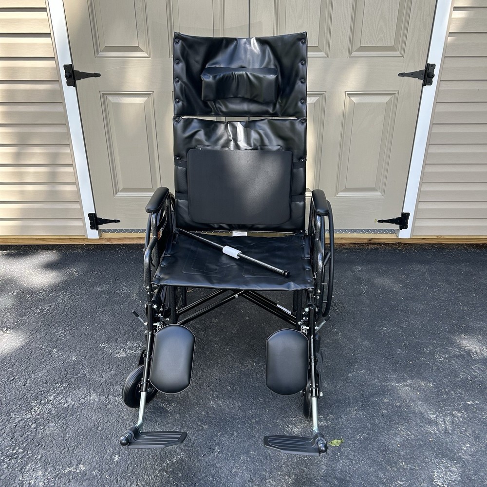 NEW Bari+Max Bariatric Reclining Wheelchair 24”Elevating Leg Rest 15015-24DELR