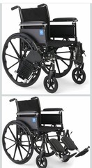 Medline K3 Guardian Wheelchair 18 Wide Seat Height-Adjustable