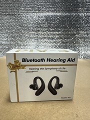 Bluetooth Rechargeable Digital Hearing Amplifier 4-Setting Black F-Aid- Used
