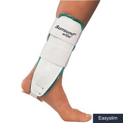 Ankle Brace with Gel Large 10 Inch Height Semi-Rigid Support Band