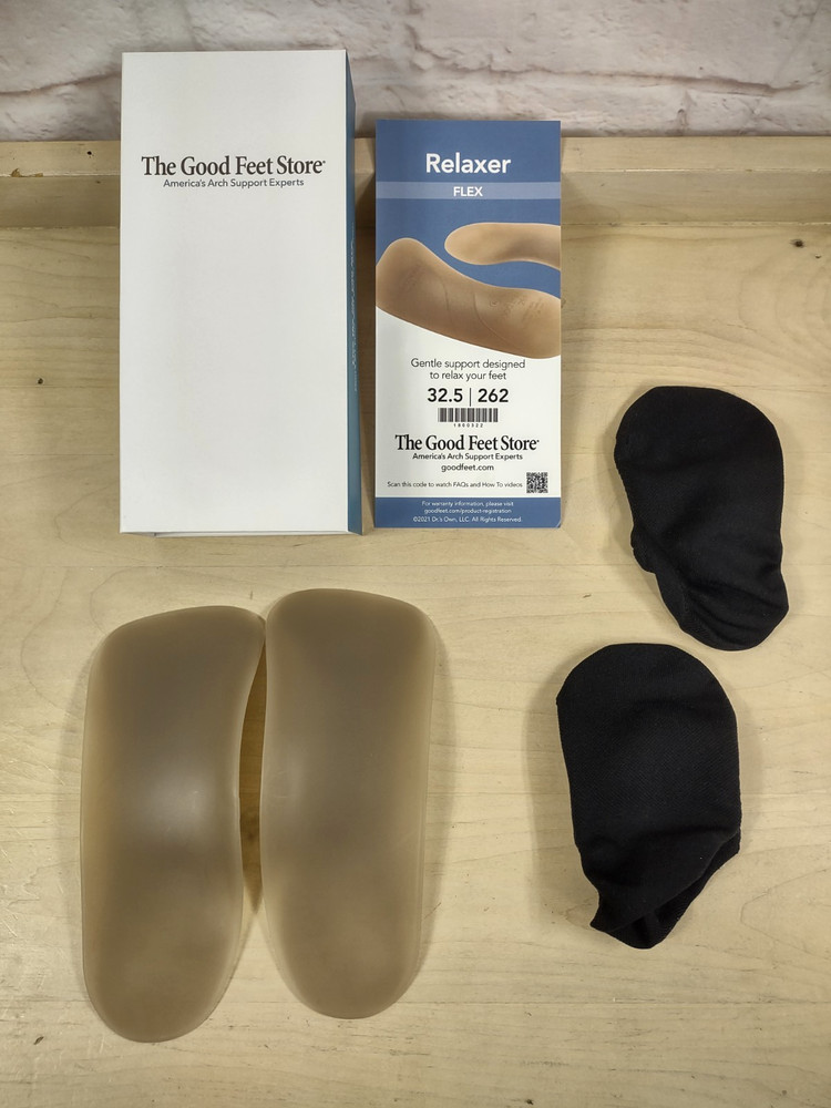The Good Feet Store Arch Support Insert Relaxer 262 Rigid Beige VG with Box