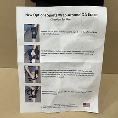 New Options Sports OA WrapAround Hinged Knee Brace Koolflex Right Small