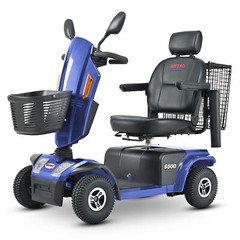 4 Wheel Mobility Scooter 800W All Terrain Electric Scooter Swivel Seat Blue NEW
