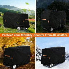 Upgraded Mobility Scooter Storage Cover 420D, Heavy Duty Oxford Fabric Electric