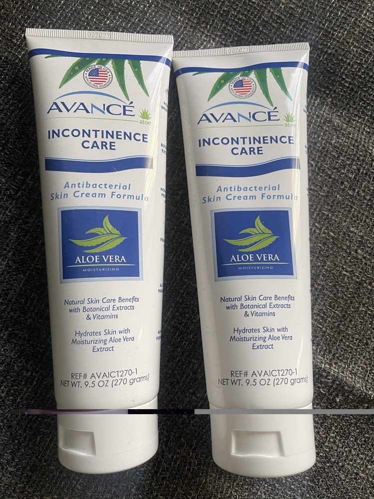 Avance Incontinence Care Antibacterial Skin Cream Formula 9.5oz 270 Grams