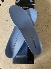 Superfeet Blue Insoles Men 9.5-11 Women 10.5-12 New in Box Arch Support
