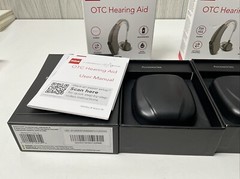 (2) Authentic RCA OTC Hearing Aids RSH05GY Gray Left / Right