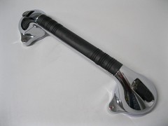 HealthSmart 16″ Suction Cup Grab Bar for Bathroom Shower PVC Chrome
