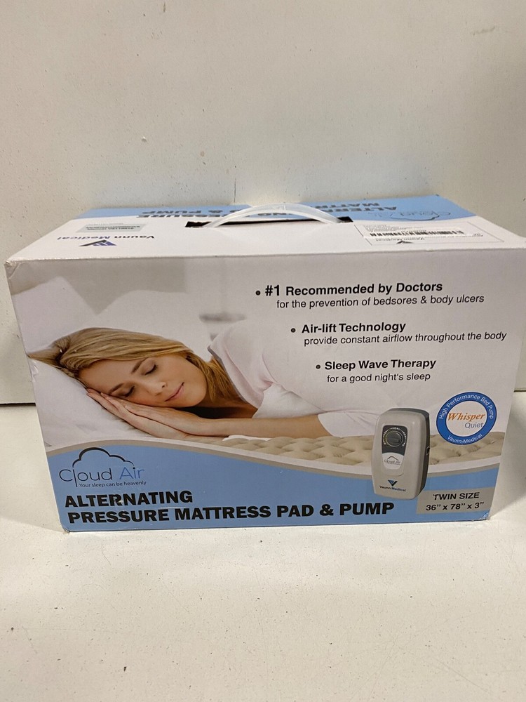 Vaunn Medical Alternating Pressure Pad Includes Mattress Pad and Electric Pump