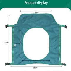 Elderly Patient Transfer Sling Positioning Bed Pad Aid 18.9″x66.9″ Waterproof