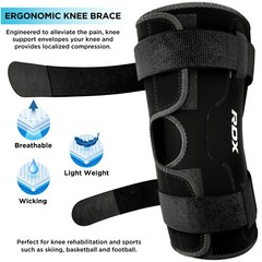Knee Support Brace by RDX, Elastic, Knee Support for Joint Pain Relief, Neoprene