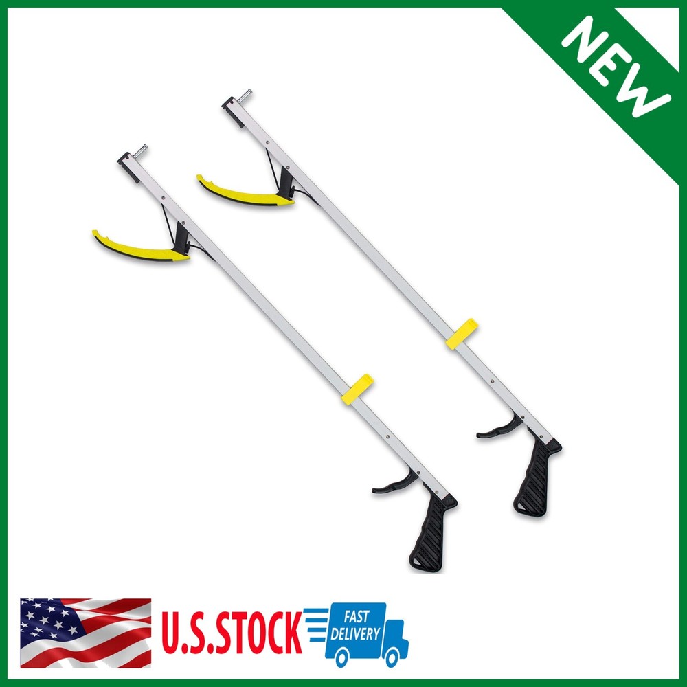 2 PACK 26-In Claw Grabber Pick Up Grab Tool Garbage Reacher Stick Trash Picker G