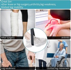 Extra Long Leg Lifter Strap Adjustable Foot Lift Aid for Limited Mobility New US