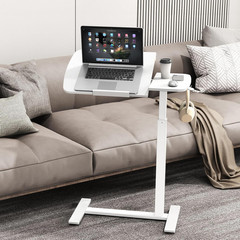 Adjustable Overbed Table with Wheels – Rolling Laptop & Mobile Desk