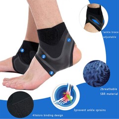 Ankle Brace Compression Support Sleeve Swelling Achilles Tendon Joint Pain Strap
