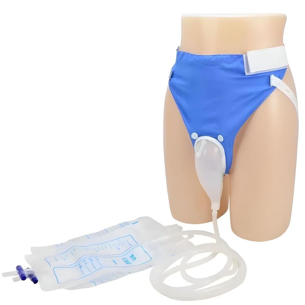 Men’s Wearable Urinal System with 1000ml & 2000ml Bags | Reusable Silicone