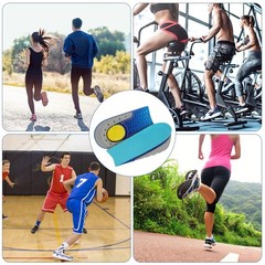AOMIG Height Increase Insoles 2.5cm Unisex Invisible Heel Lift Inserts Half Incr