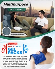Lunix 3pcs Orthopedic Bed Wedge Pillow Set, Post Surgery Aloe Vera Memory Foa…