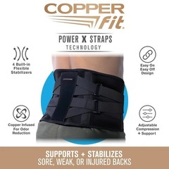 Lower Back Brace For Lumbar Ultra Back Support Copper Fit X (2XL/3XL)